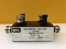 K&L WSDDC-00003 1.7 to 2.0 GHz 30 dB, 500 Watt, N (F), Dual Directional Coupler.