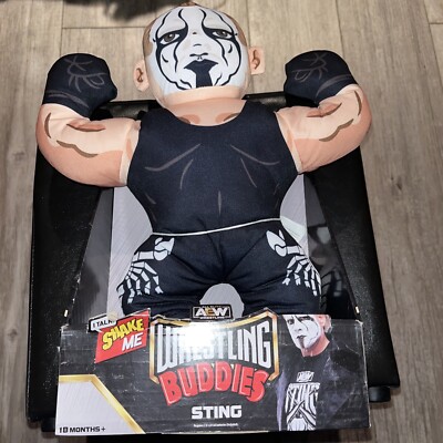 NEW AEW Wrestling Buddies 15  Talking STING Toy Plush Action Figure WWE Wrestler