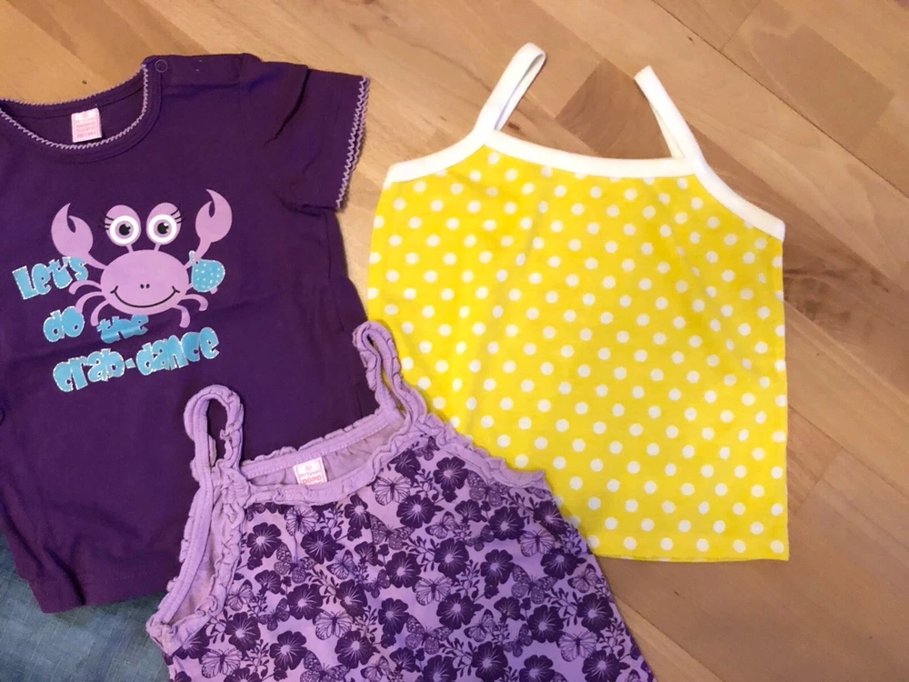 Shirt Paket und 2/3 Jeans,  Größe 92, 4 Teile