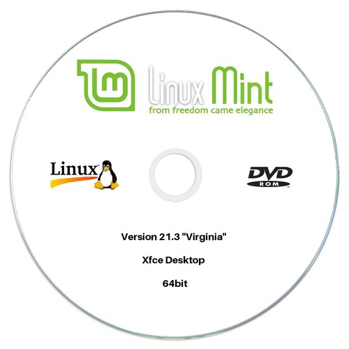 Linux Mint 21.3 "Virginia" Xfce 64bit Edition Installation DVD Free UK Postage - 第 1/3 張圖片