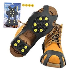 Ice Cleats for Boots Shoes, Snow Grips XL Women 13-16 /Men 11-14 1 Pair