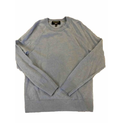 Suéter Banana Republic Para Hombres Medio Azul Italiano Lana Merino Hilo Baruffa Usado en Excelente Condición - Imagen 1 de 8