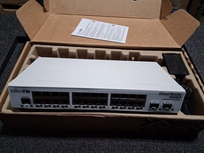 Mikrotik CRS326-24G-2S+IN 24-Port Gigabit Managed Router Switch   Open Box
