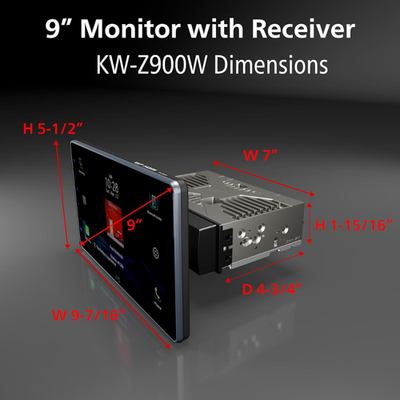 JVC KW-Z900W 1DIN 9