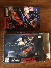 Batman Forever (SNES) Video Game Manual + Box Only Super Nintendo -no Cartridge-