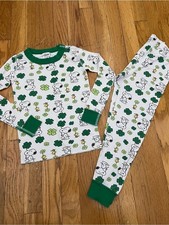 Hanna Andersson Shamrock Snoopy Long PJ Set 5T