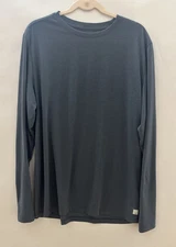 Vuori Current Tech Crew Neck Long Sleeve T Shirt Men's XL Gray V1003