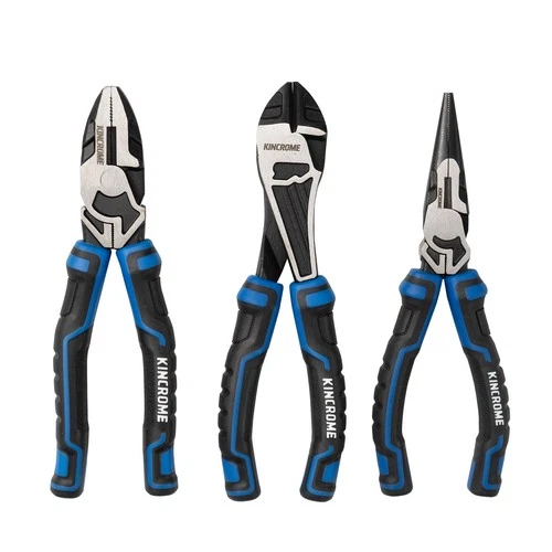Kincrome 3PC Pliers Set Combination Long Nose Diagonal Cutters 175mm (7") K4222