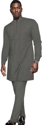 African Dashiki Suits for Men 2 Piece Mens African Outfits Top and Pant