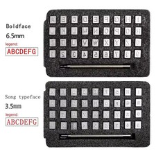 36Pcs Alphabet Letters & Number Stampers Set Metal Punching Leather Tools ﻿