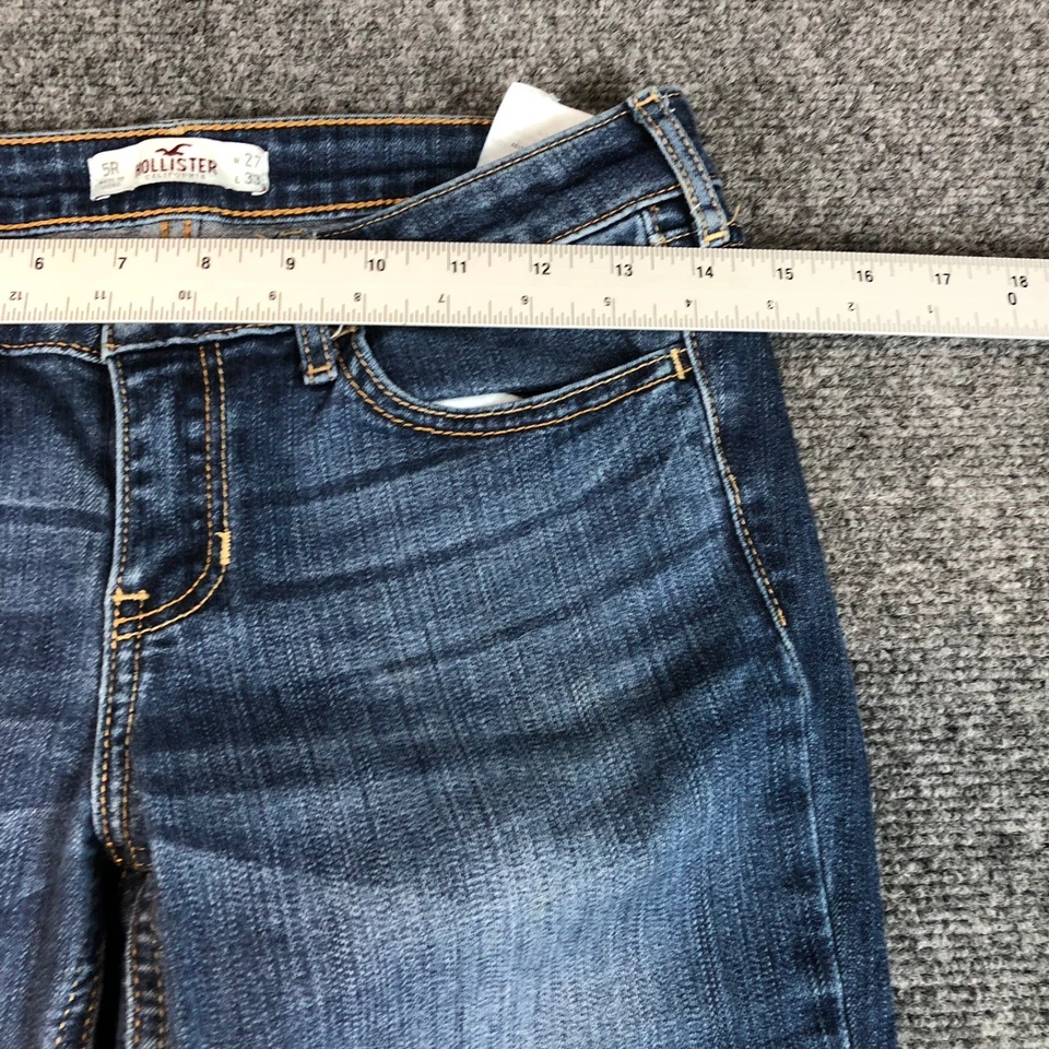 Hollister California Women's Jeans 5R W 27 L 33 Bootcut Blue Denim - Image 4 of 4