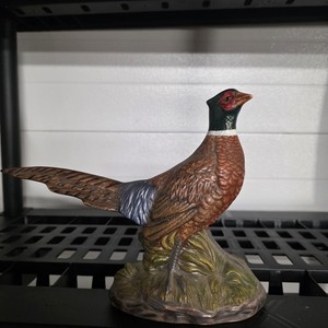 Holland Mold Ceramic PHEASANT Bird Statue Figurine 10"x14" 1973 ,Handpainted