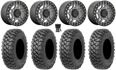 KMC Recon Beadlock 15'' Wheels Gm 35'' Alpha Soft Tires Honda Pioneer 1000 / Talon