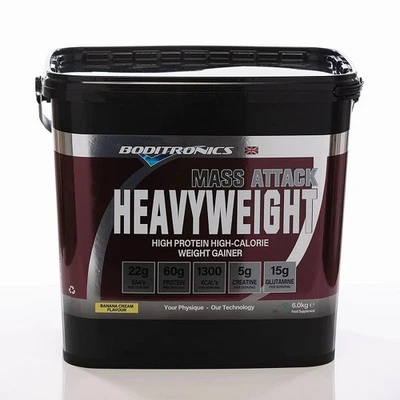 Boditronics Mass Attack Heavyweight - Protein Powder Weight Gainer 2kg-6kg