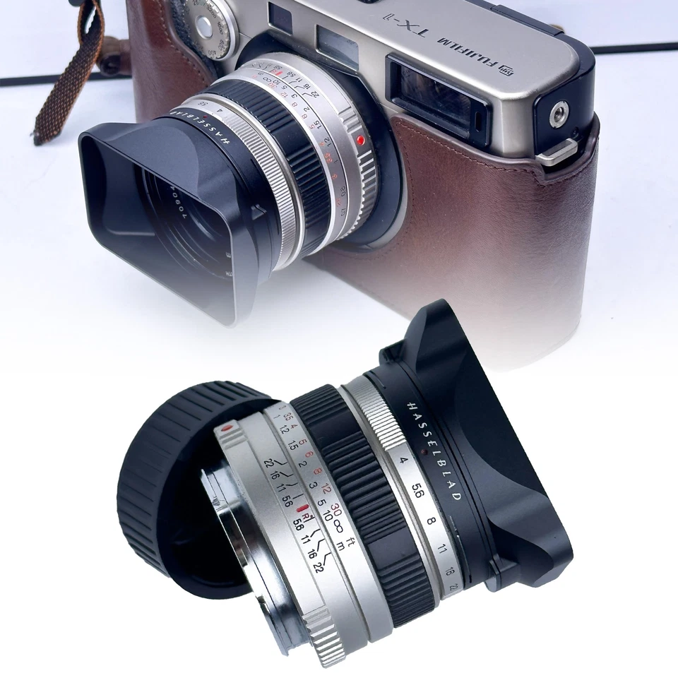 30mm Black Aluminum Lens Hood w/ Cover For Hasselblad Xpan Fujifilm TX-1 - Image 3 of 4