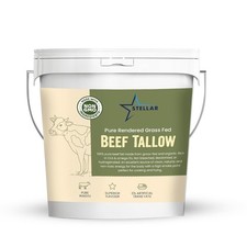 Beef Tallow - 100 Grass-Fed  Finished - Good for Cooking, Baking  5 Pounds