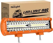 Nilight 12 Inch 300W LED Light Bar Triple Row