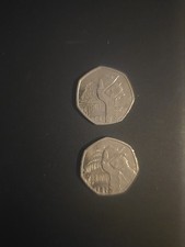 2x Paddington Bear 50p Coins