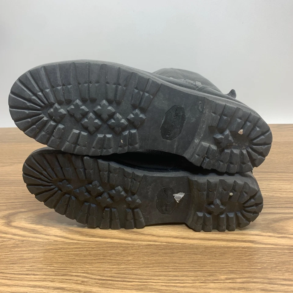 Botas de moto Gentle Souls abrochadas zapatos de motociclista para mujer talla 8 M cuero negro Foto 4 de 4