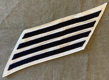 US Navy White Four Bar CPO Service Stripes or 4 bar Hash Marks 16 years
