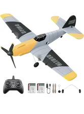 RC Plane 3Channel BF-109 Airplane Toys 6-Axis Gyro Plane With 2 Batteries 2.4GHZ