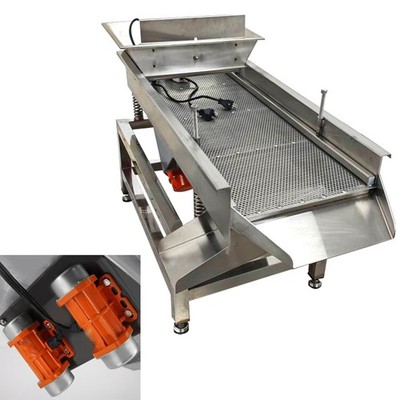 110V TB610 Model Electric Stainless Steel Linear Vibrating Screen with5mm Screen