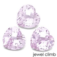 Pink Amethyst (Amethyst) Heart 12mm Loose Gemstone