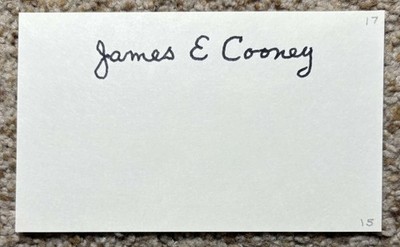 James Jim Jimmy Cooney signed card #2 - Cardinals Cubs debut 1917