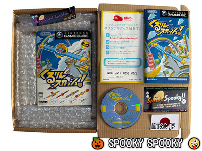 Kururin Squash Nintendo Gamecube - NTSC-J Japan sehr guter Zustand CIB mit Natural Disc