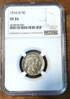 1916-D Buffalo Nickel NGC VF 35