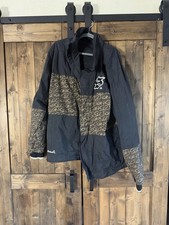 Section Men'xl SkiSnowboard  Jacket Size Medium Plaid Blk/tan Has Small Hole