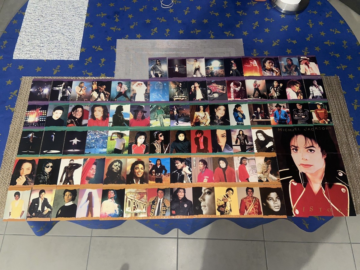 IMAGE CARTE PANINI 1996 CARD HISTORY MICHAEL JACKSON KING OF POP