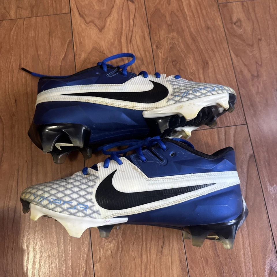 Nike Mens Vapor Edge Elite 360 2 Football Cleats DA5457-414 Blue White Size 7.5 - Image 4 of 4