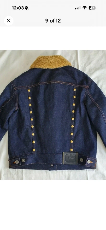 Новый без ЯРЛЫКОВ тренер джинсовой ткани/шерстяной/гвоздики куртка размер 10 новый - Изображение 2 из 4
