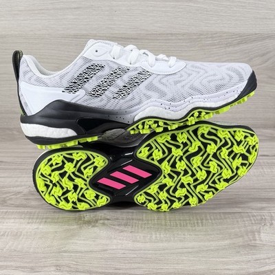 NEW Mens ADIDAS Codechaos 25 Spikeless Golf Shoes IF3268 White Lucid Lemon 11.5