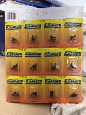 HO BACHMANN Couplers UNDER SHANK SHORT E-Z MATE, 12 ON CARD LOT ITEM #78009 NOS