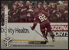 Logan Cooley 2023-24 Upper Deck Game Dated Moments Rookie #79 /1199 (RC)