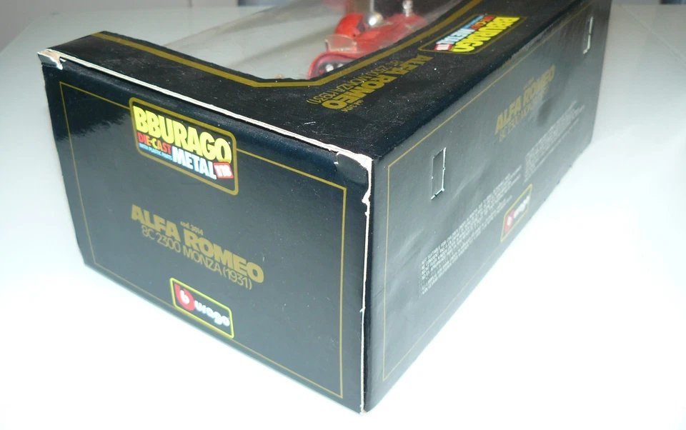 Bburago Alfa Romeo 8C 2300 Monza (1931) 3014, Modelo Original con Caja Foto 4 de 4