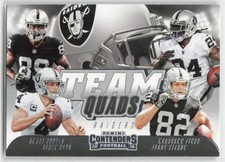 2018 Panini Contenders #TQ-7 Raiders Carr / Cooper / Lynch / Nelson Team Quads