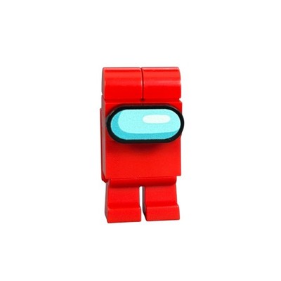 Among - rot - Custom Minifigur. Auf Original Lego  Teilen gedruckt.