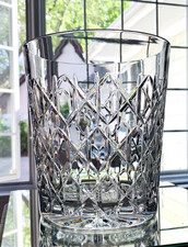 Tiffany & Co. Crystal Champagne Bucket in Granada Pattern; 8 3/8" H  x 7.5" W