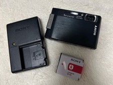 SONY Cyber shot DSC-T100 8.1MP 5x Compact Digital Camera Black F/S From Japan