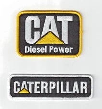 (2) Caterpillar Diesel Trucks Premium Embroidered Iron-on Patch
