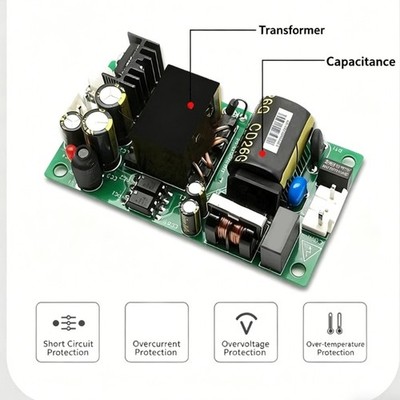 AC85~264V To DC48V Power Supply Module Overcurrent Overtemperature Protections