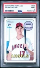 2018 Heritage Shohei Ohtani Rookie #600 PSA 9