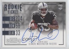 2016 Panini Contenders Rookie Ticket RPS Variation DeAndre Washington Auto x5u