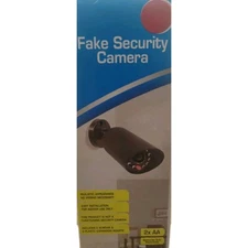 Fake Security Camera Flashing Recording Light  AA batteries not included