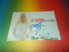 Liv Kristine Leaves’ Eyes signed autograph on autograph card in person