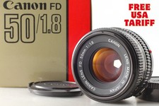  Exc 5 w/Box Canon New FD NFD 50mm f1.8 MF Standard Lens For AE-1 From JAPAN