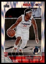 2019-20 Hoops Premium Stock Prizm Terance Mann Los Angeles Clippers #245